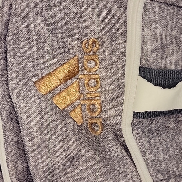 ADIDAS gray rose gold Backpack EXCELLENT! - Picture 2 of 5